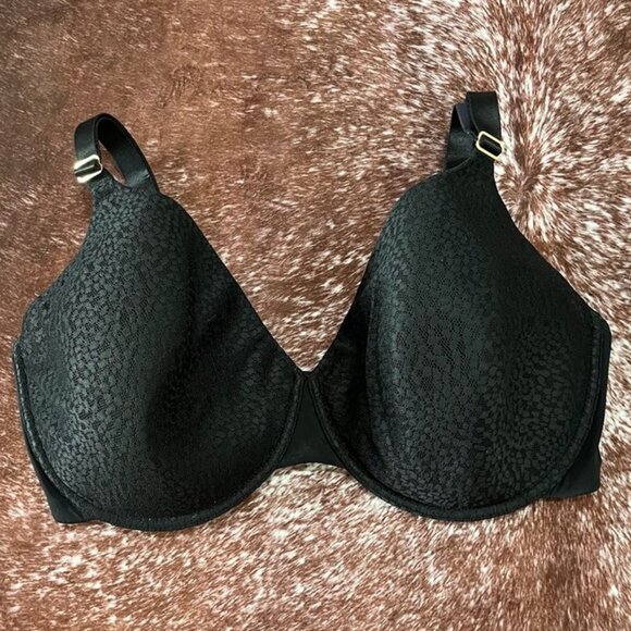 Natori Comfort Evolution Full Fit Memory Foam Convertible Underwire Bra Black 38 - Picture 4 of 10